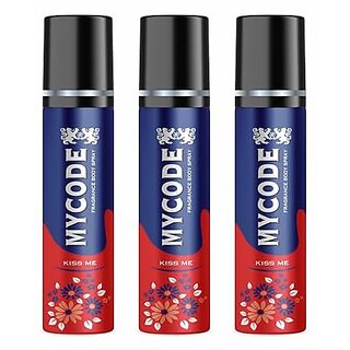 Mycode Kissme Fragrance Body Spray (Pack Of 3)