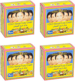 Yoko Herbal Fruity Cream - 4g (Pack Of 4)