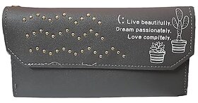 Classycarry Ultra Slim Women Vampire Grey Wallet