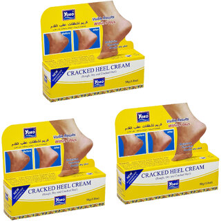 Yoko Cracked Heel Moisturize & Smoothen Cream - 50g (Pack Of 3)