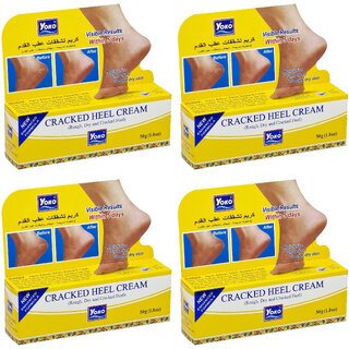 Yoko Cracked Heel Moisturize & Smoothen Cream - 50g (Pack Of 4)