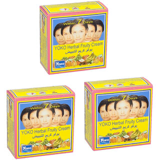 Yoko Herbal Fruity Cream - 4g (Pack Of 3)