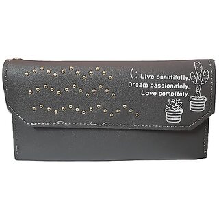 Classycarry Ultra Slim Women Vampire Grey Wallet