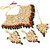 Lucky Jewellery Traditional 18k Gold Plated Multi Color Dulhan Choker Kundan Bridal Set (2092-L1SK-KD124-MG)