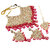 Lucky Jewellery Traditional 18k Gold Plated Magenta Color Dulhan Choker Kundan Bridal Set (2380-L1SK-KD124-R)
