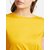 SHE PURE LUXURY WEAR Casual Cap Sleeves Solid Women Yellow Top