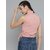 SHE PURE LUXURY WEAR Casual Sleeveless Self Design Women Pink Top