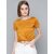 SHE PURE LUXURY WEAR Casual Cap Sleeves Solid Women Yellow Top