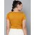 SHE PURE LUXURY WEAR Casual Cap Sleeves Solid Women Yellow Top