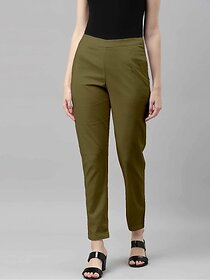 SHE PURE LUXURY WEAR Women Regular Fit Multicolor Pure Cotton Trousers