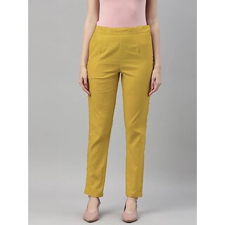 SHE PURE LUXURY WEAR Women Regular Fit Multicolor Pure Cotton Trousers