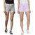 SHE PURE LUXURY WEAR Pack of 2 Solid Women Grey, Purple Hotpants