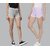 SHE PURE LUXURY WEAR Pack of 2 Solid Women Grey, Purple Hotpants