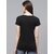 SHE PURE LUXURY WEAR Women Solid Round Neck Pure Cotton Black T-Shirt
