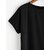 SHE PURE LUXURY WEAR Women Solid Round Neck Pure Cotton Black T-Shirt