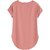 SHE PURE LUXURY WEAR Women Solid Round Neck Pure Cotton Pink T-Shirt