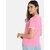SHE PURE LUXURY WEAR Women Solid Round Neck Reversible Organic Cotton Pink T-Shirt
