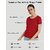 SHE PURE LUXURY WEAR Women Solid Round Neck Reversible Organic Cotton Red T-Shirt