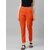 SHE PURE LUXURY WEAR Women Regular Fit Orange Pure Cotton Trousers