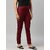 SHE PURE LUXURY WEAR Women Regular Fit Maroon Pure Cotton Trousers