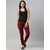 SHE PURE LUXURY WEAR Women Regular Fit Maroon Pure Cotton Trousers