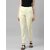SHE PURE LUXURY WEAR Women Regular Fit Cream Pure Cotton Trousers
