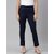 SHE PURE LUXURY WEAR Women Regular Fit Dark Blue Pure Cotton Trousers