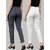 SHE PURE LUXURY WEAR Pack of 2 Women Regular Fit Grey, White Pure Cotton Trousers
