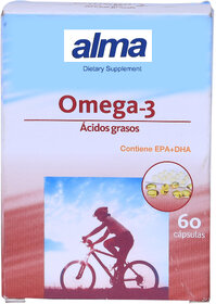ALMA, Fish Oil, Softgels, Fish Oil for Brain, Heart  Joint Health(60 Capsules)