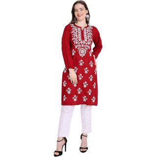 Lucknowi Rayon Cotton Kurta