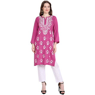 Lucknowi Rayon Cotton Kurta