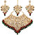 Lucky Jewellery Traditional 18k Gold Plated Multi Color Dulhan Choker Kundan Bridal Set (2092-L1SK-KD124-MG)