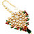 Lucky Jewellery Traditional 18k Gold Plated Multi Color Dulhan Choker Kundan Bridal Set (2092-L1SK-KD124-MG)