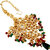 Lucky Jewellery Traditional 18k Gold Plated Multi Color Dulhan Choker Kundan Bridal Set (2092-L1SK-KD124-MG)