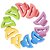 Beautiful Mini D Shape Hair Clutcher for Women  Girls Multi Color Pack of 10