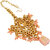 Lucky Jewellery Traditional 18k Gold Plated Peach Color Dulhan Choker Kundan Bridal Set (2380-L1SK-KD124-PH)
