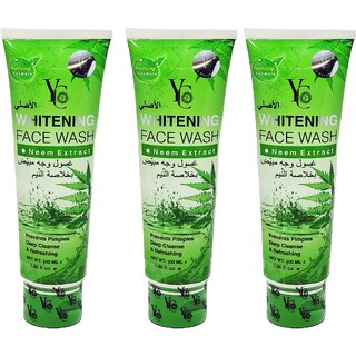 YC Whitening Neem Extract Face Wash - 100ml (Pack Of 3)