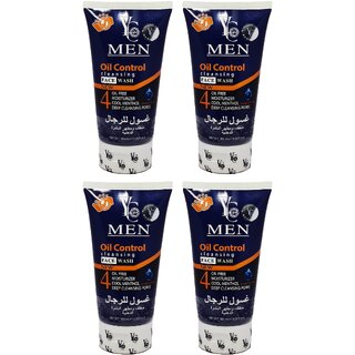 YC Men Oil Control Cleansing Face Wash - 100ml (Pack Of 4)