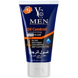 YC Men Oil Control Cleansing & Moisturizer Face Wash - 100ml
