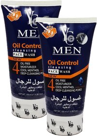 YC Oil Control Cleansing Men Face Wash - Pack Of 2 (100ml)