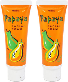 Mistine Papaya Facial Foam - 100g (Pack Of 2)