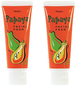 Mistine Papaya Facial Foam For All Skin - Pack Of 2 (100gm)