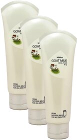 Mistine Natural Goat Milk Facial Foam - Pack Of 3 (85g)