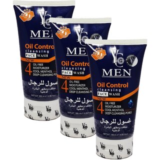 YC Oil Control Cleansing Men Face Wash - Pack Of 3 (100ml)