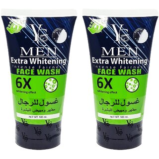 YC Men Extra Whitening Face Wash - 100ml (Pack Of 2)