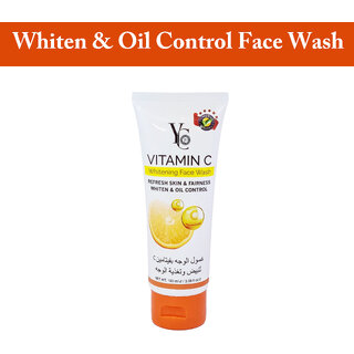 YC Vitamin C Whitening Whiten & Oil Control Face Wash - (100ml)