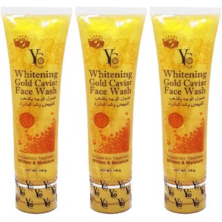 YC Whitening Gold Caviar Extract Face Wash - 100g (Pack Of 3)