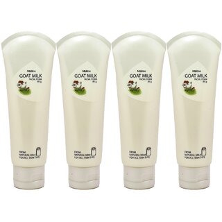 Mistine Goat Milk Facial Foam - 85g (Pack Of 4)