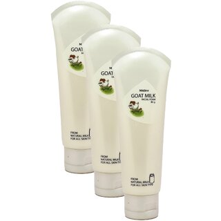 Mistine Natural Goat Milk Facial Foam - Pack Of 3 (85g)