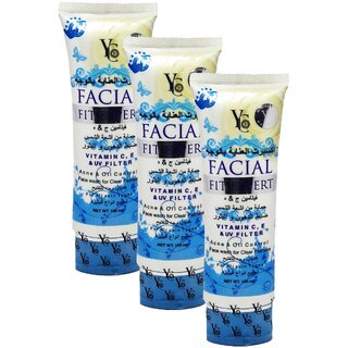 YC Facial Acne & Oil Control Face Wash - Pack Of 3 (100ml)